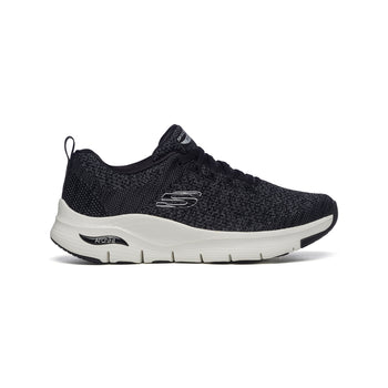 Scarpe da running nere in tessuto mesh con soletta Air-Cooled Skechers ArchFit, Brand, SKU s313500088, Immagine 0